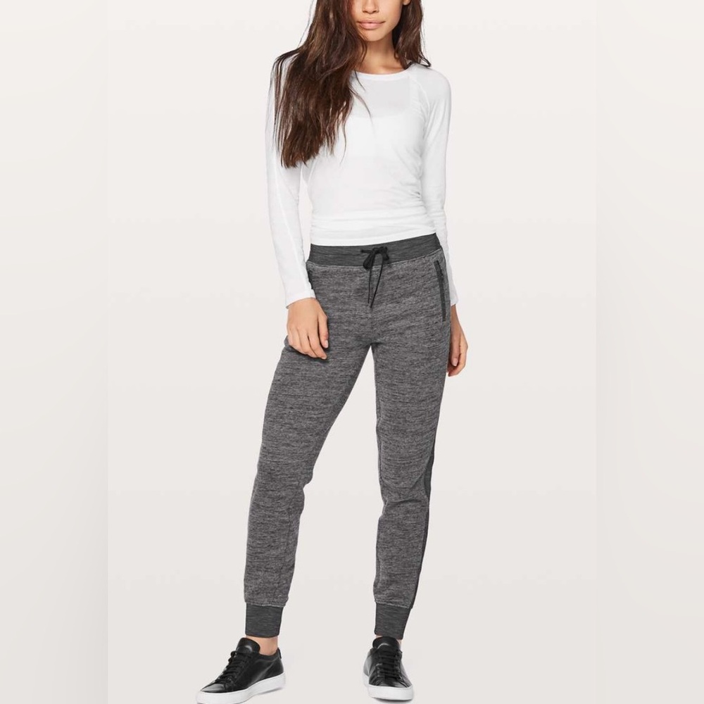 Lululemon Get Going Jogger Heathered Core Dark Grey / Heathered Black Size 8